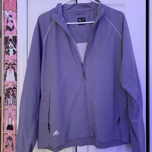 Vintage lilac adidas windbreaker